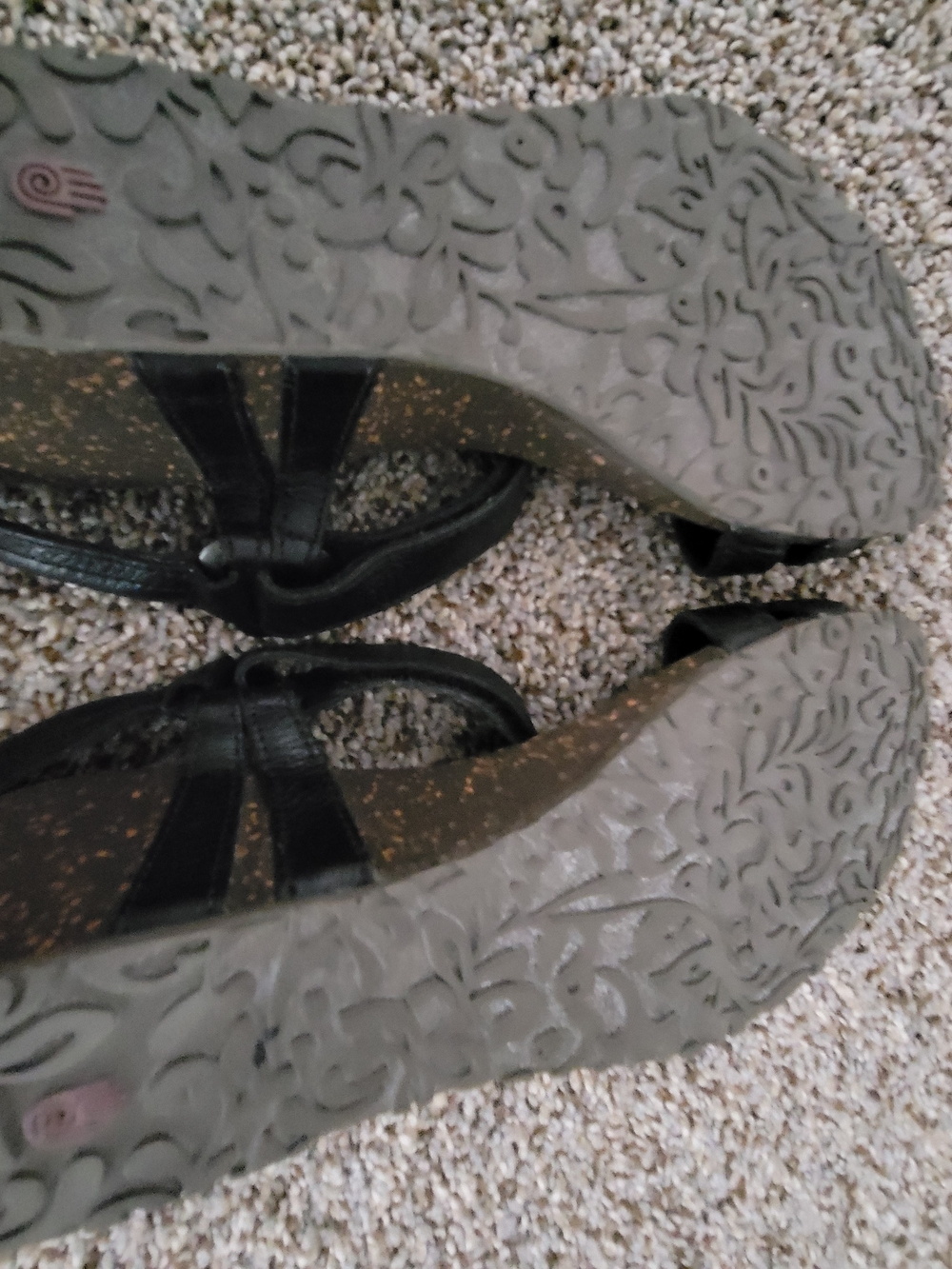 Teva Women's Black Leather Slingback Sandals - Picture 5 of 12